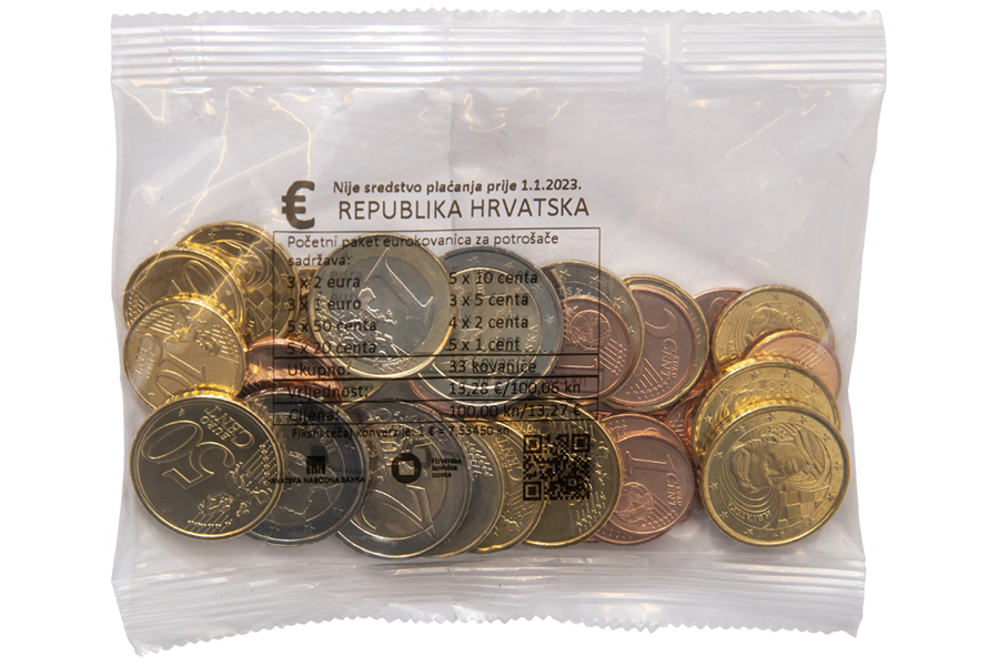 Građani od sutra mogu kupiti početni paket eurokovanica, objavljena i cijena