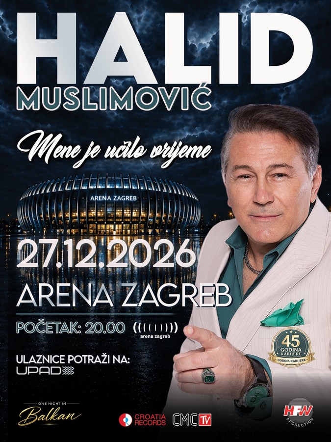 Povratak glasa koji se ne zaboravlja ni nakon 30 godina: Halid Muslimović u Areni zagreb